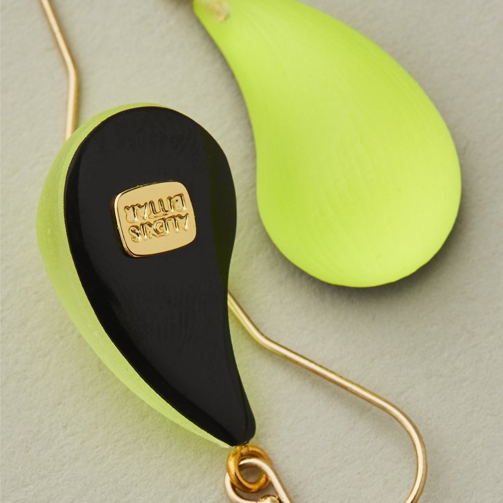 Alexis Bittar | Lucite Dewdrop Earring (Neon Yellow)